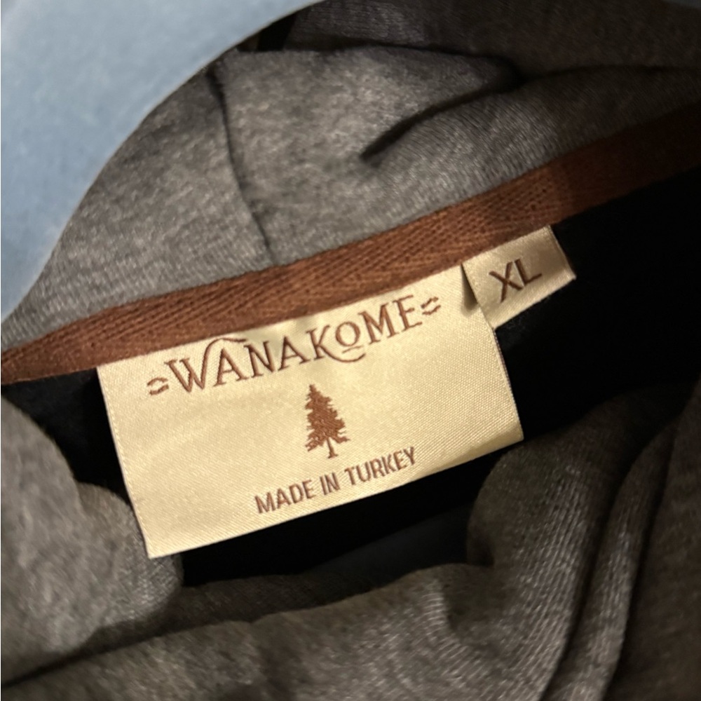 Mens Wanakome Gray and Brown Hoodie XL - Picture 5 of 5